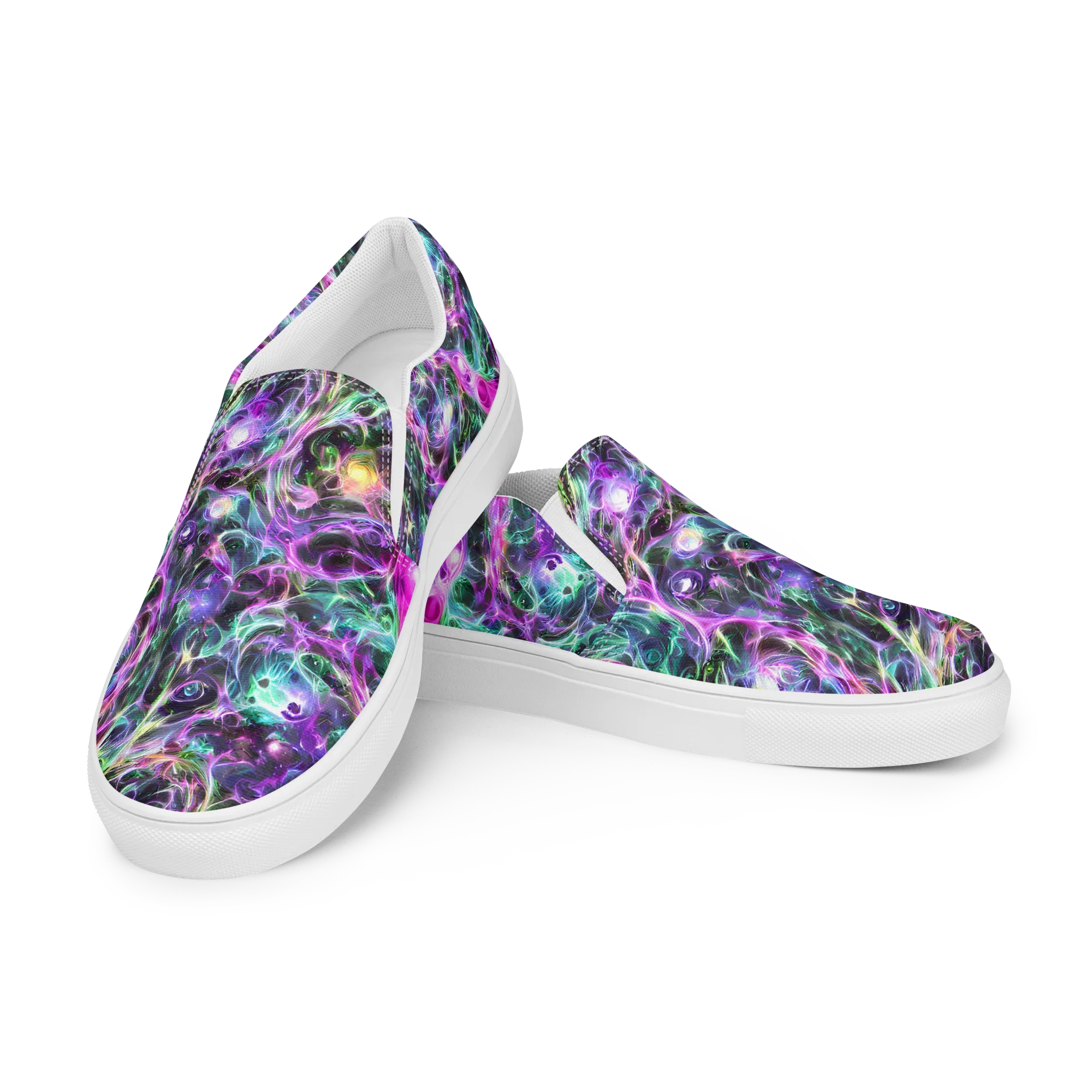 Amethyst Storm on Women's Slip-On Canvas Shoes — Left Front
