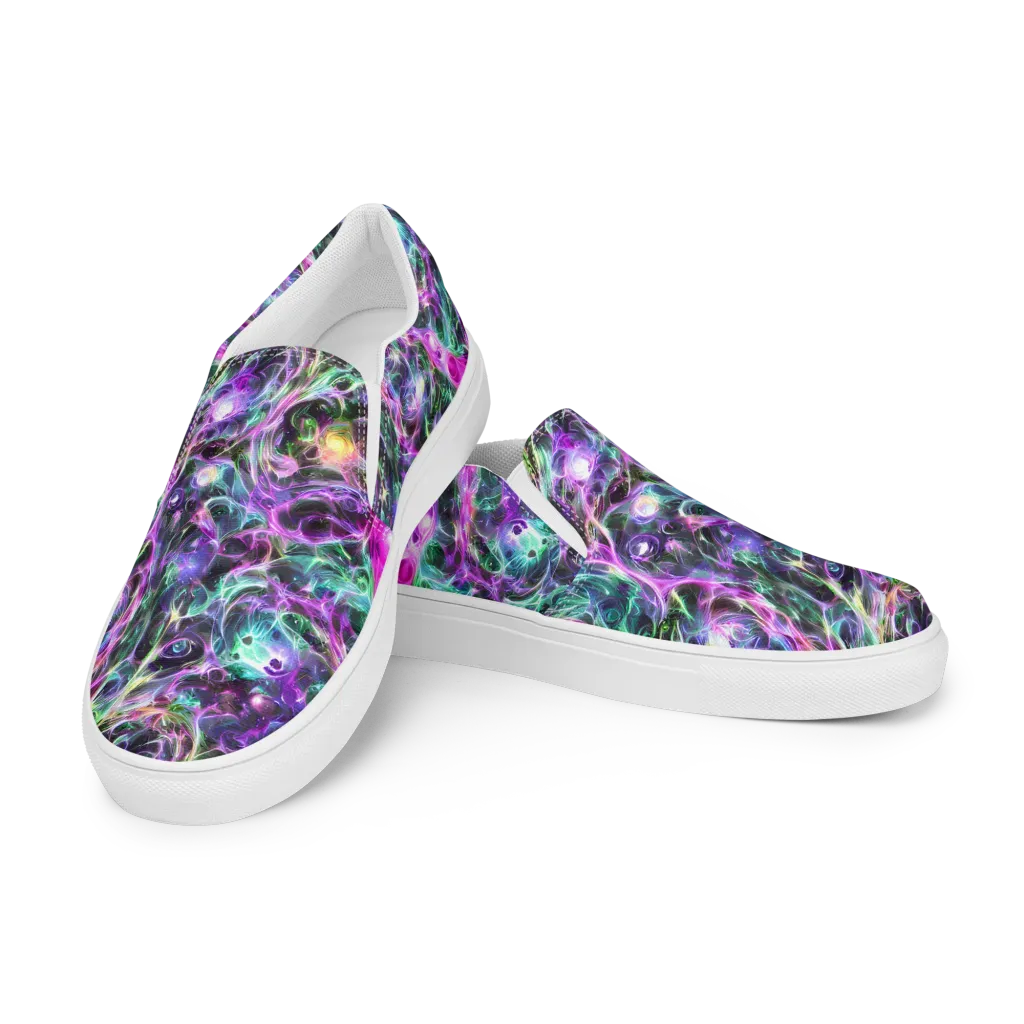Amethyst Storm on Women's Slip-On Canvas Shoes — Left Front