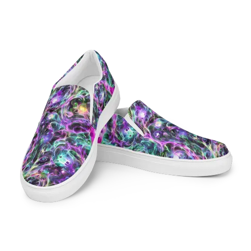 Amethyst Storm on a Women's Slip-On Canvas Shoes