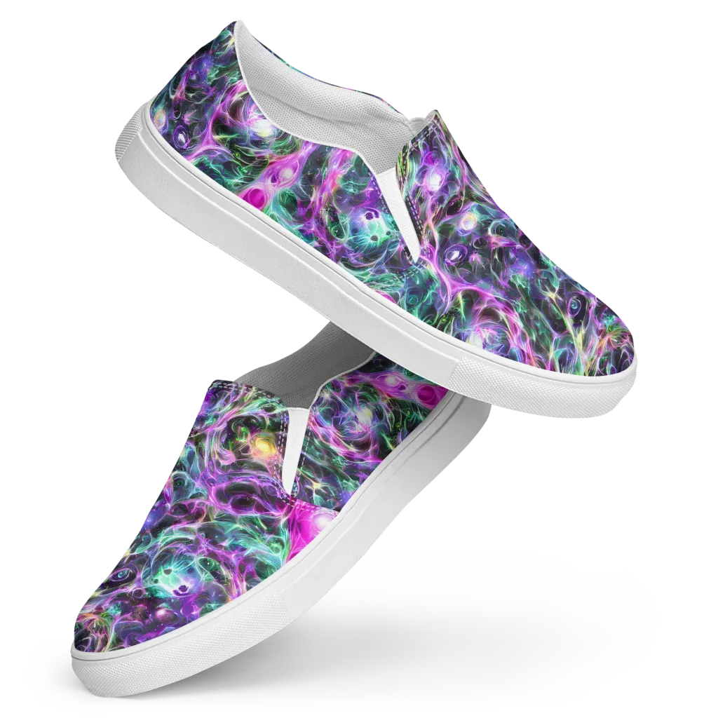 Amethyst Storm on Women's Slip-On Canvas Shoes — Front