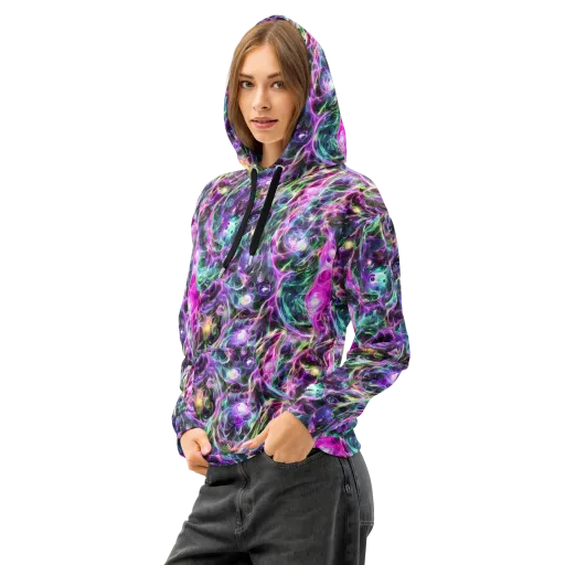 Amethyst Storm on a Cotton Hoodie