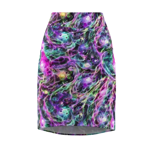 Amethyst Storm on a Pencil Skirt