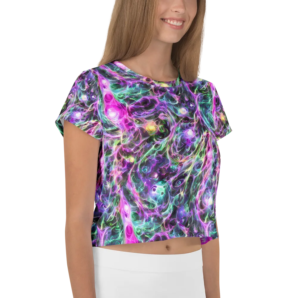 Amethyst Storm on Crop Tee — Right