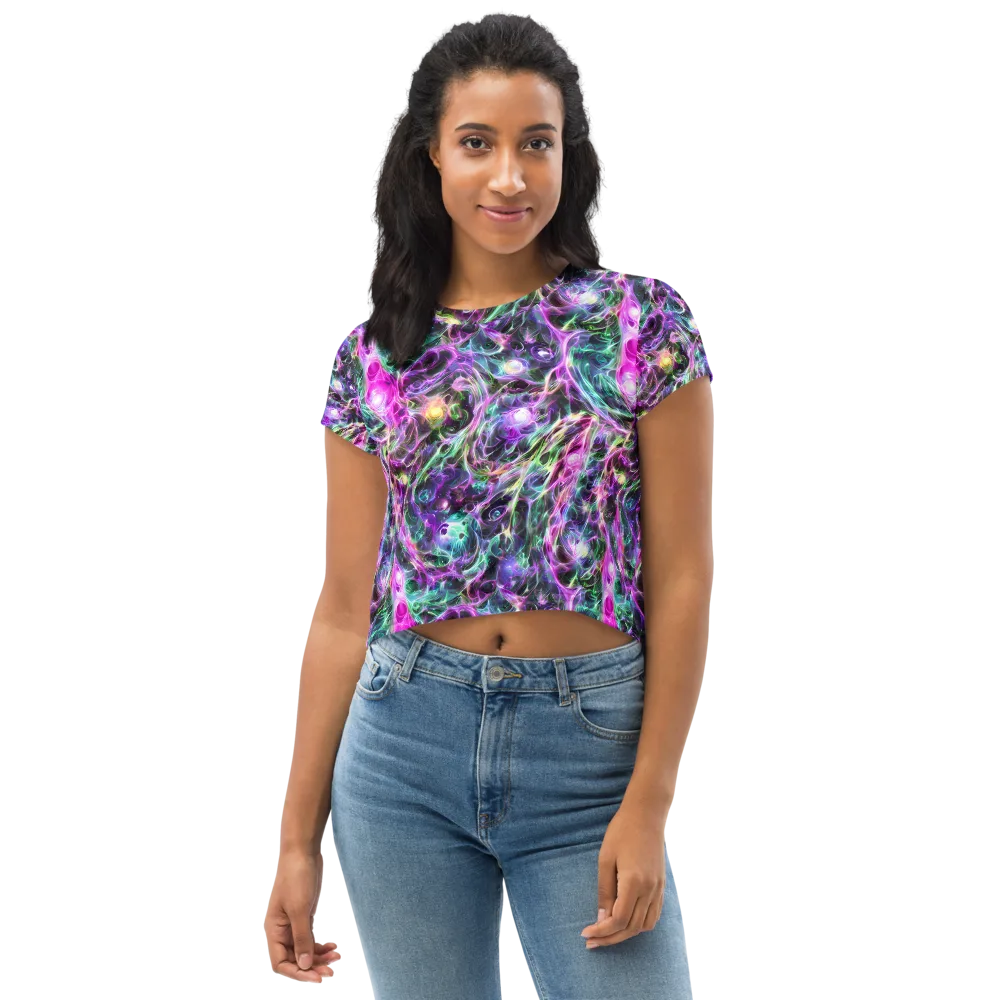 Amethyst Storm on Crop Tee — Front