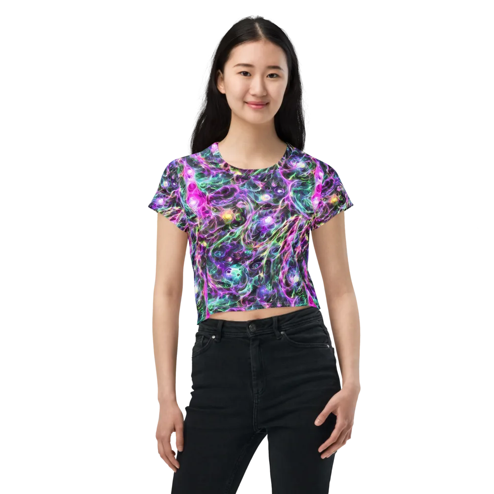 Amethyst Storm on Crop Tee — Front