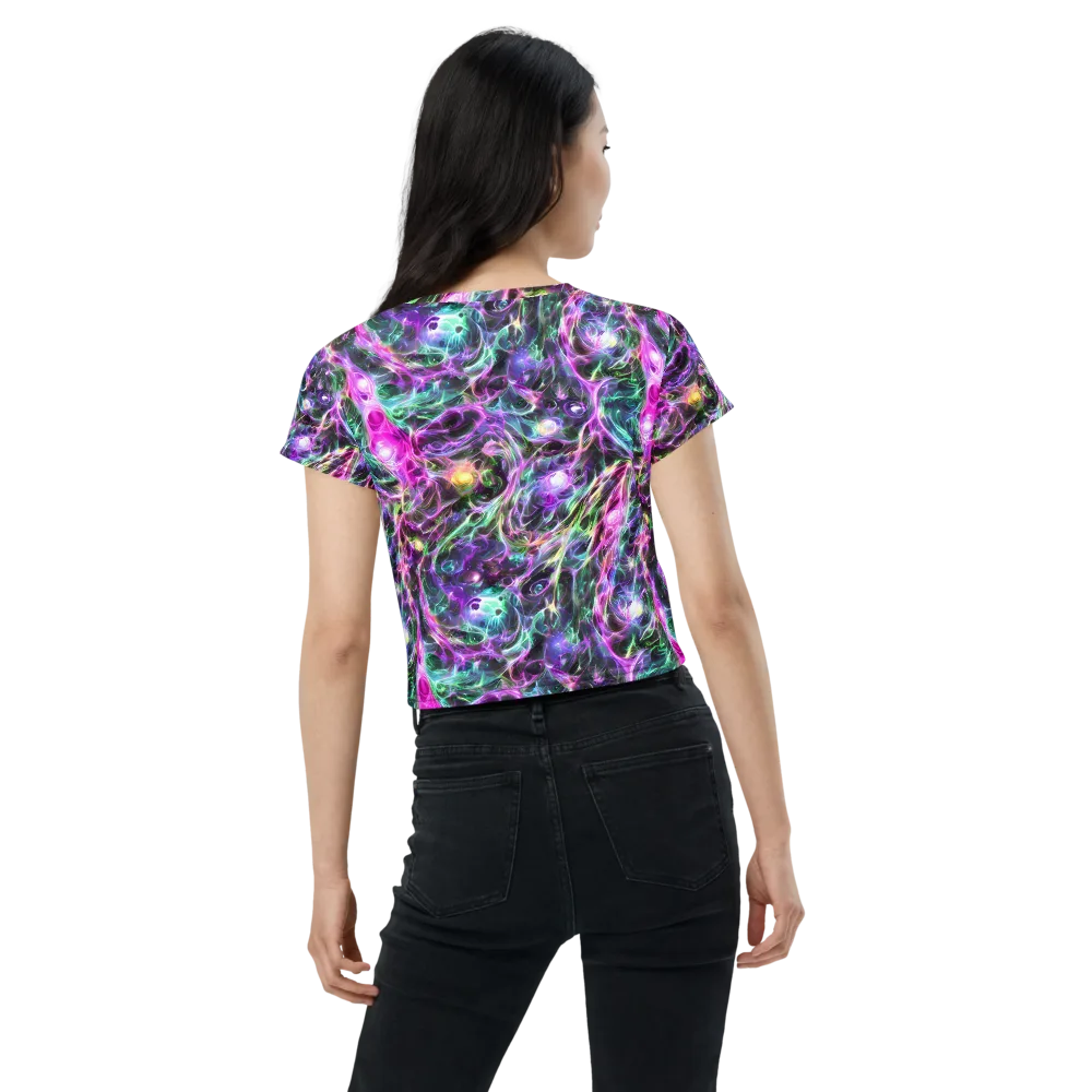 Amethyst Storm on Crop Tee — Back