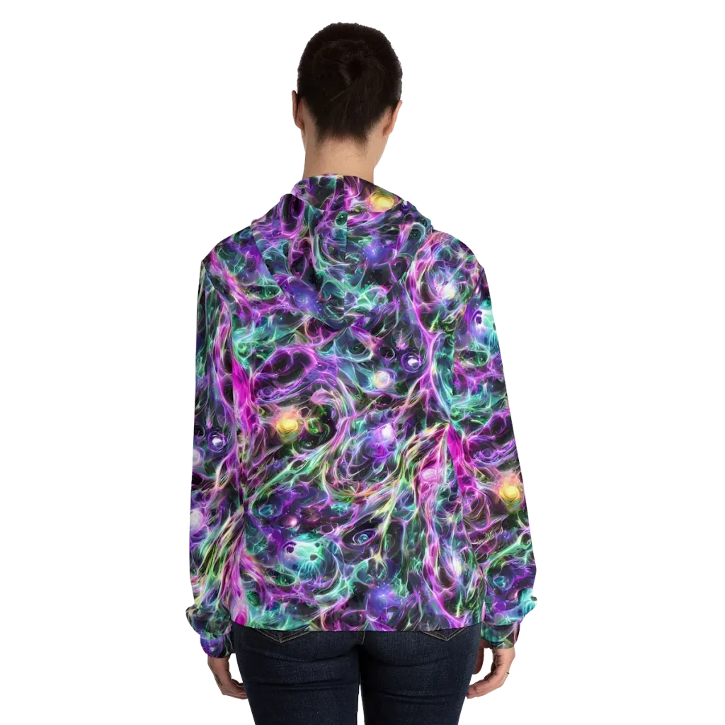Amethyst Storm on Women's Full-Zip Hoodie — Back On Person