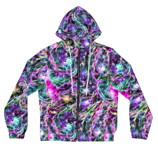 Amethyst Storm on a Women's Full-Zip Hoodie