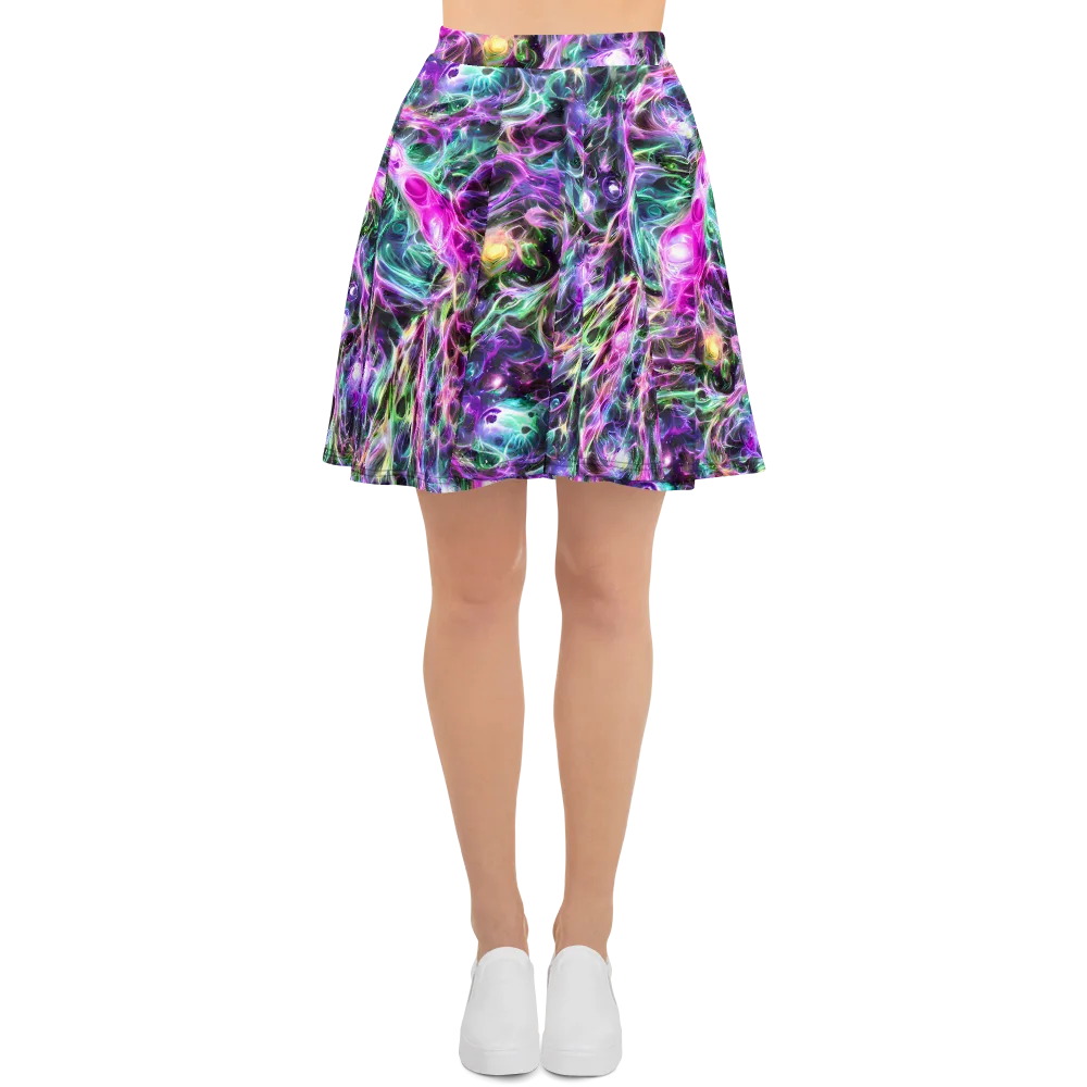 Amethyst Storm on Skater Skirt — Front