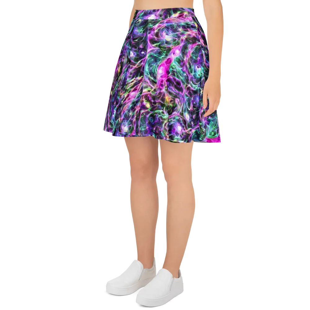 Amethyst Storm on Skater Skirt — Left