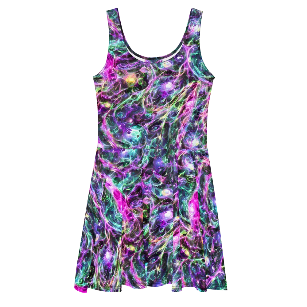 Amethyst Storm on Skater Dress — Front