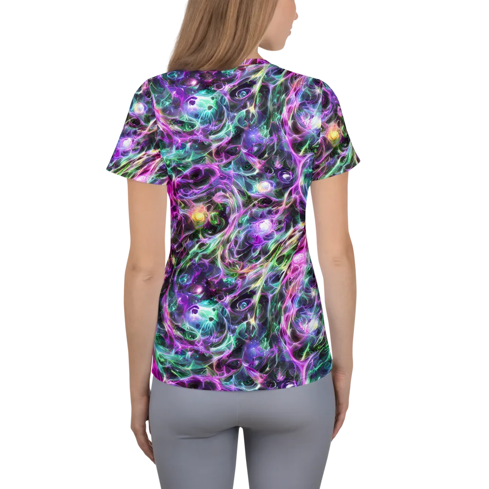 Amethyst Storm on Women's Athletic T-Shirt — Back