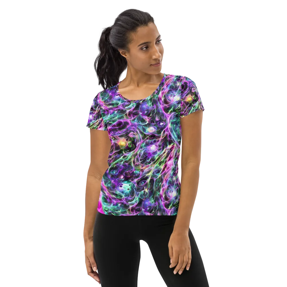 Amethyst Storm on Women's Athletic T-Shirt — Front