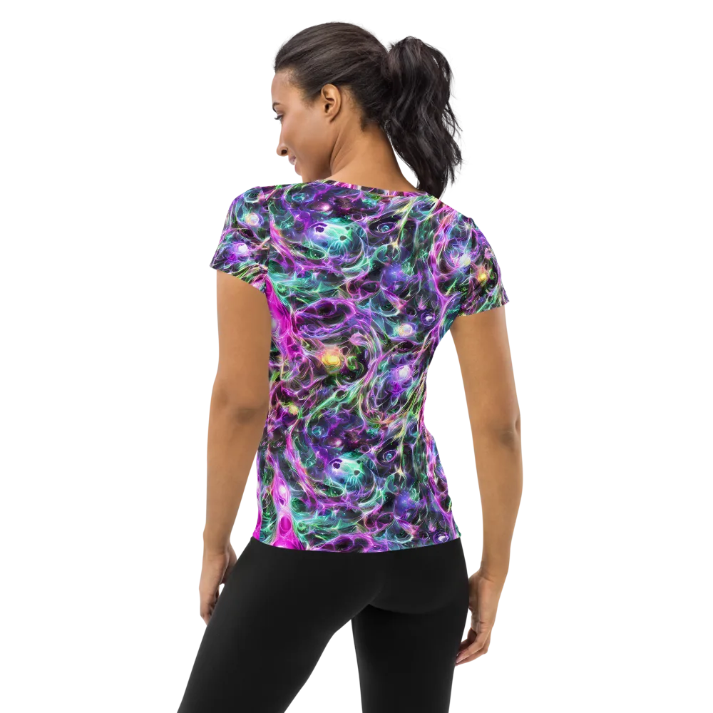 Amethyst Storm on Women's Athletic T-Shirt — Back