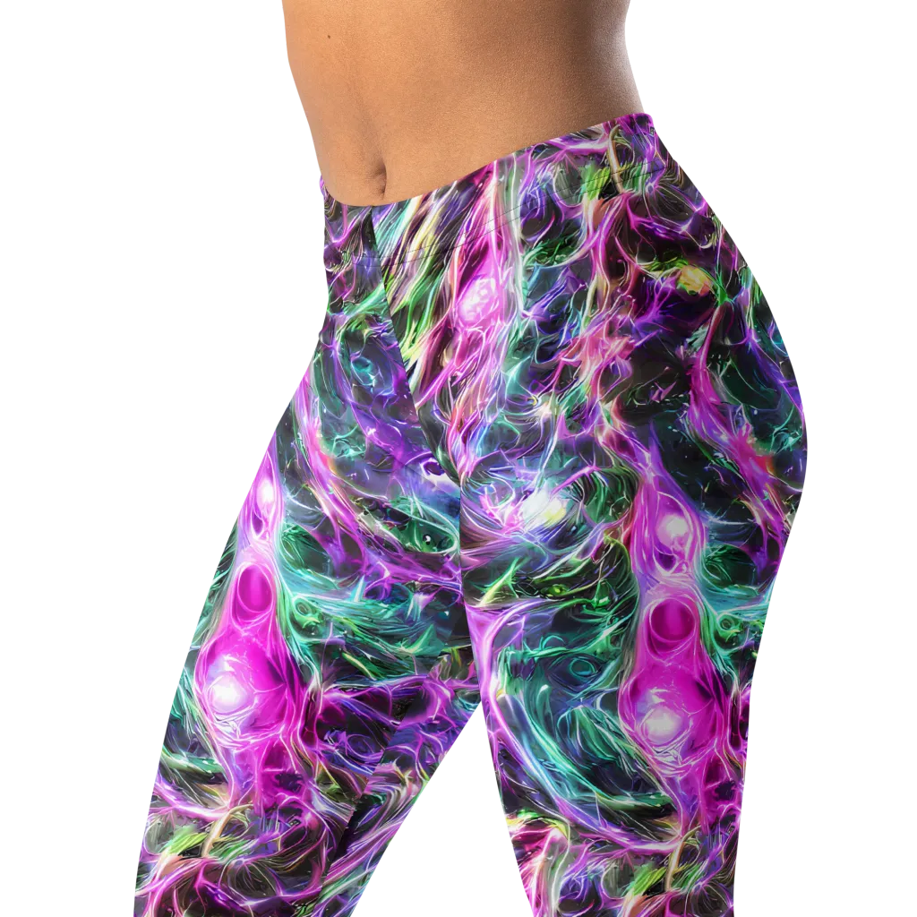 Amethyst Storm on Leggings — Left Front