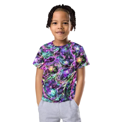 Amethyst Storm on a Kids Crew Neck T-Shirt