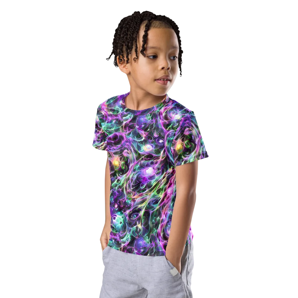 Amethyst Storm on Kids Crew Neck T-Shirt — Left Front