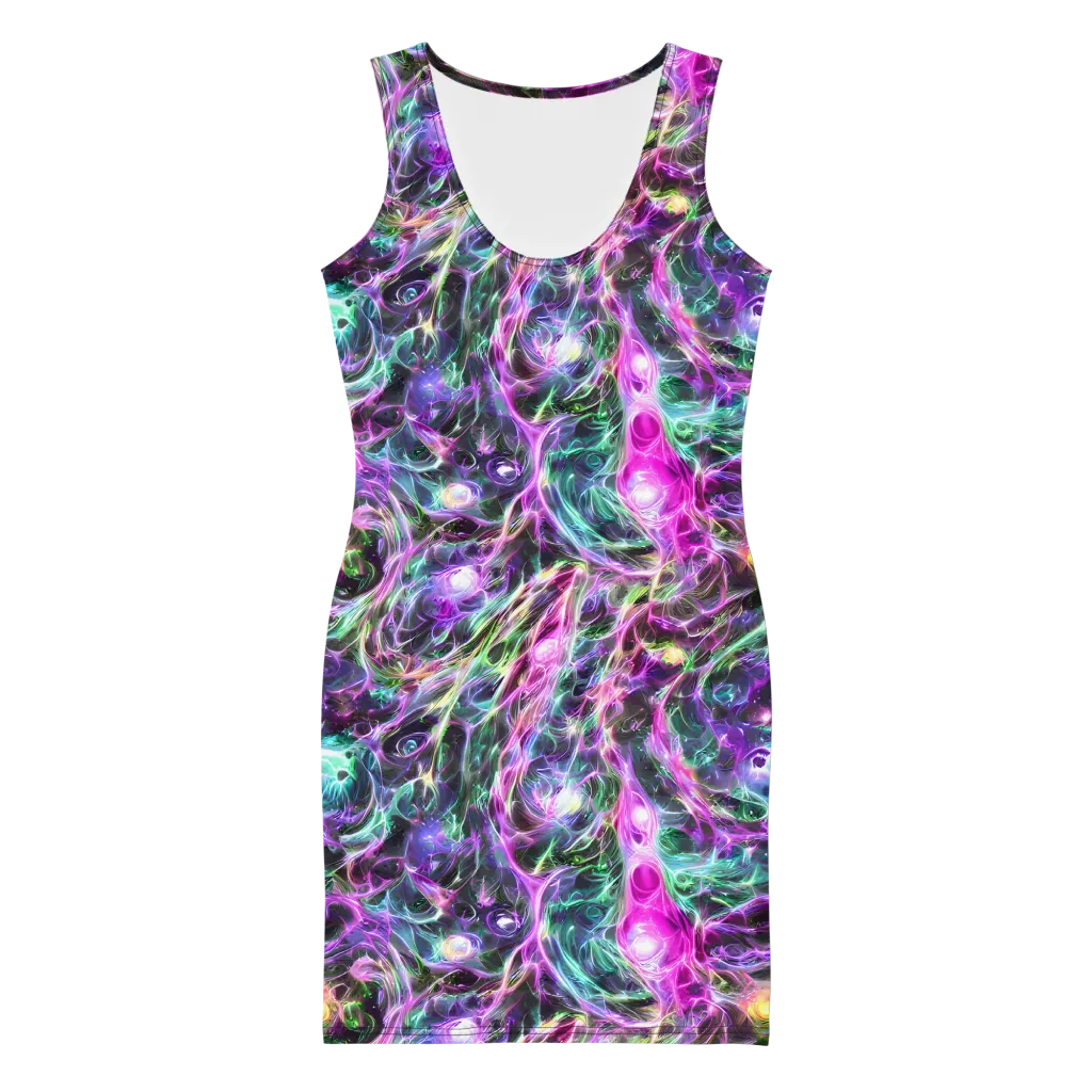 Amethyst Storm on Bodycon Dress — Front