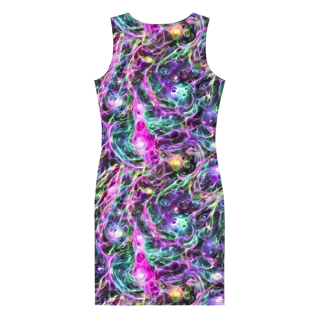 Amethyst Storm on Bodycon Dress — Back