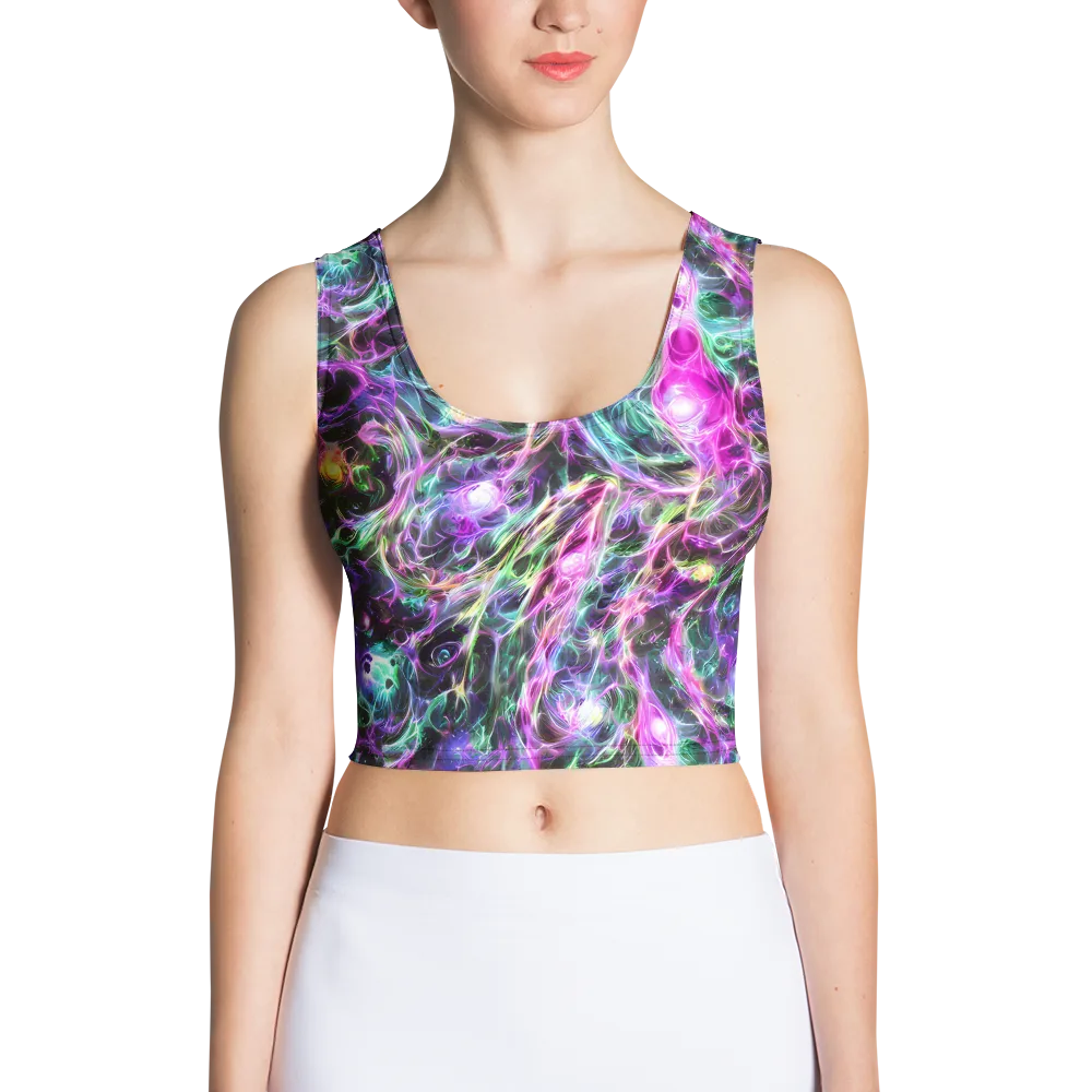 Amethyst Storm on Crop Top — Front