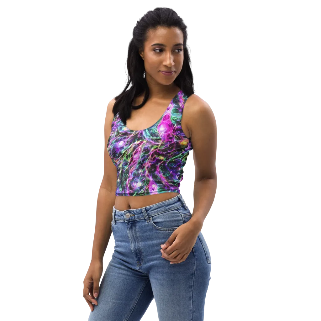 Amethyst Storm on Crop Top — Left Front