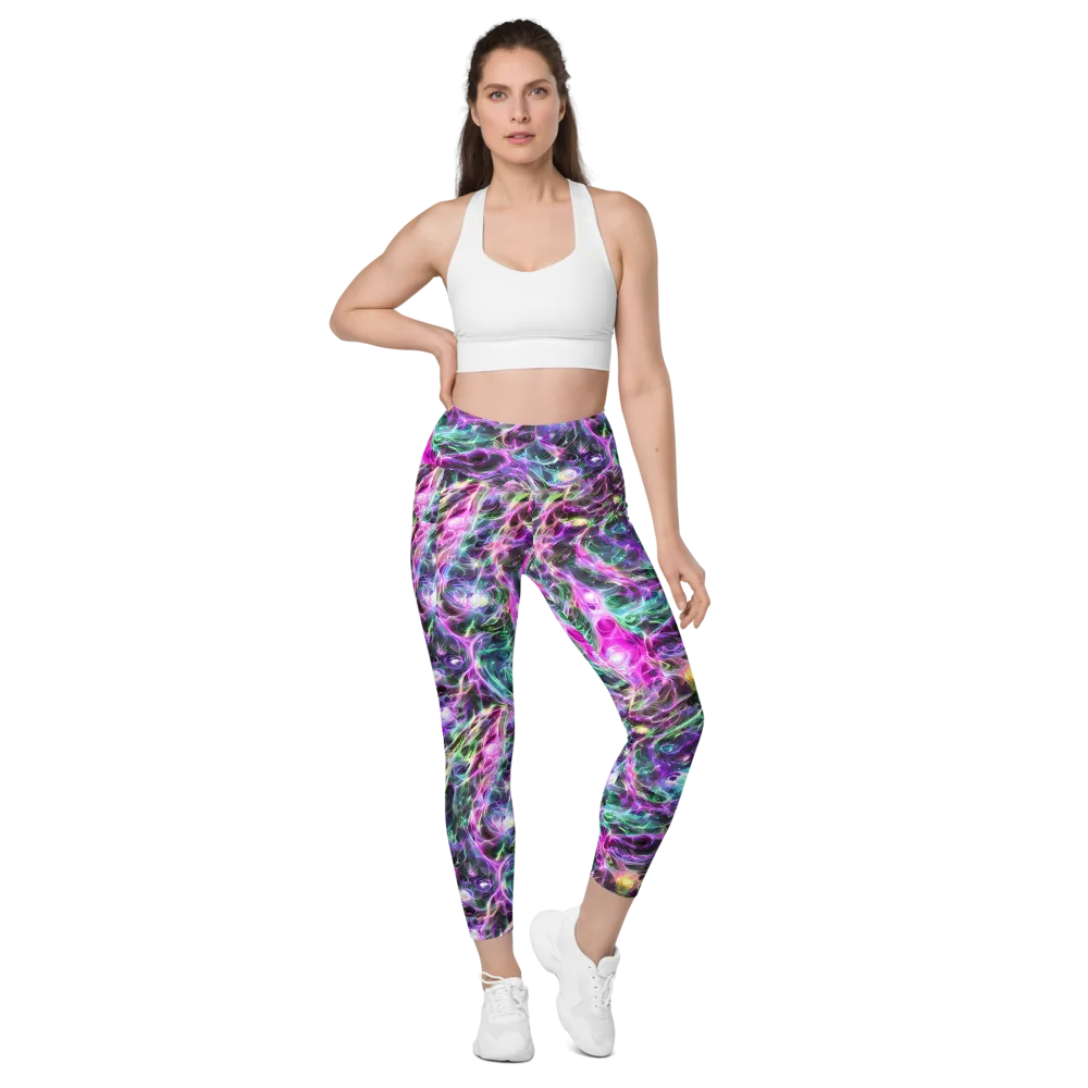 Amethyst Storm on Leggings with Pockets — Front