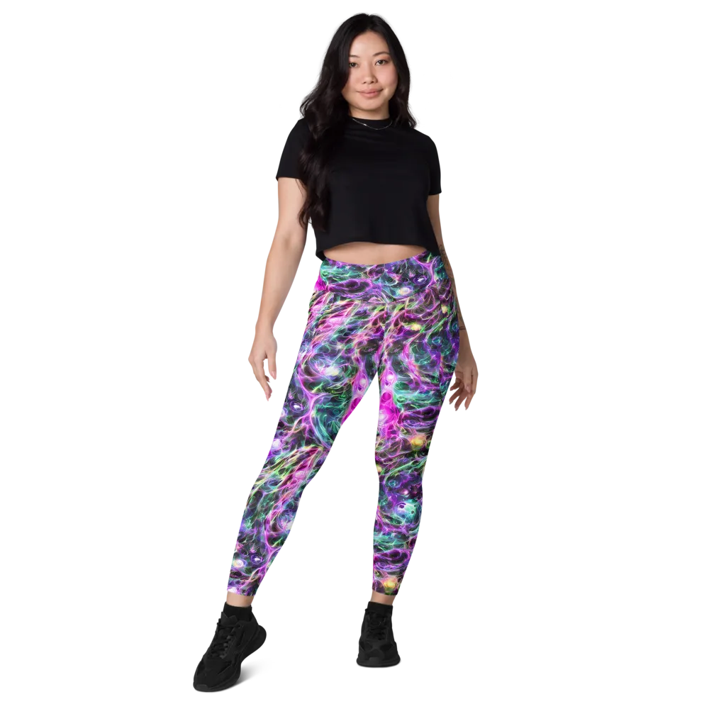 Amethyst Storm on Leggings with Pockets — Front