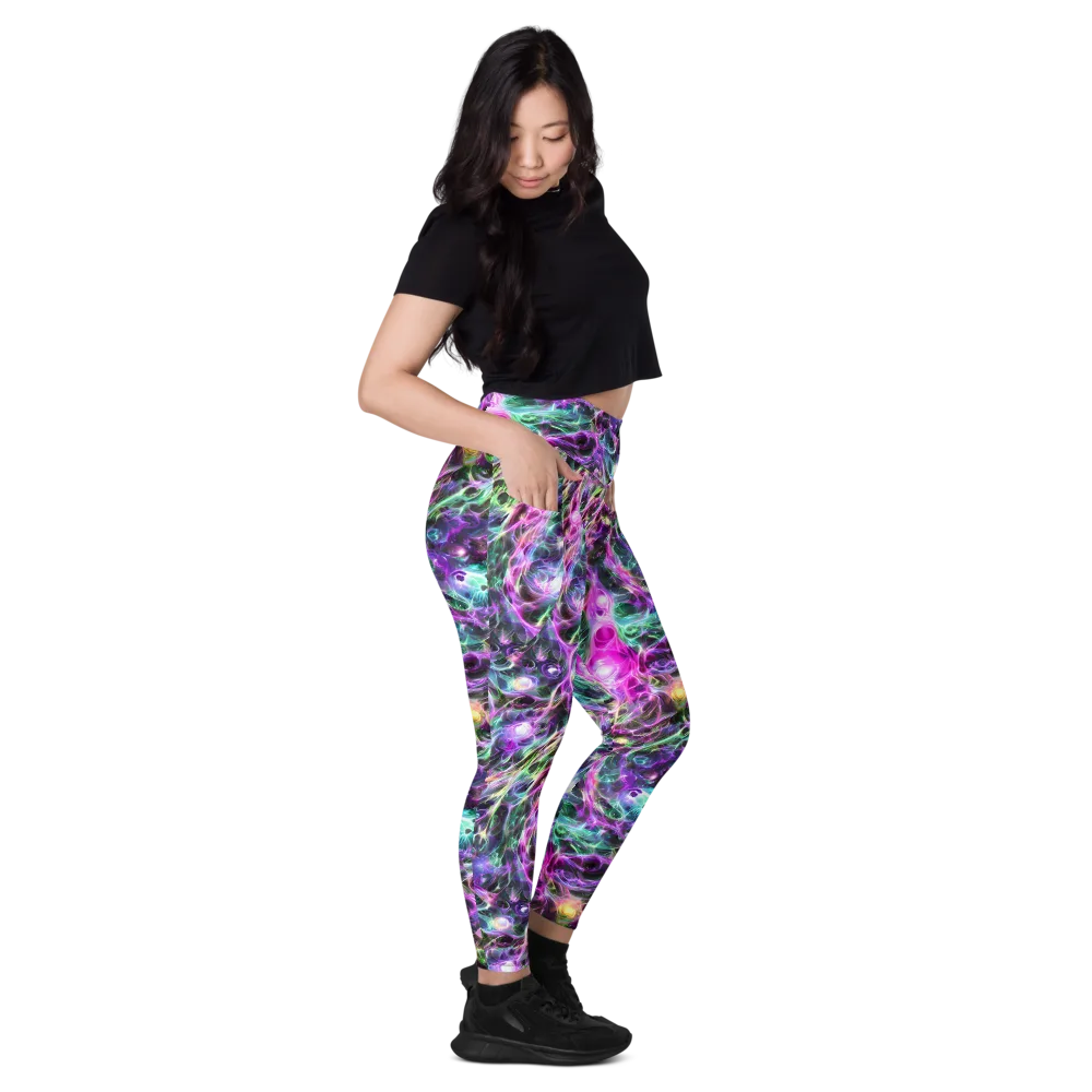 Amethyst Storm on Leggings with Pockets — Right