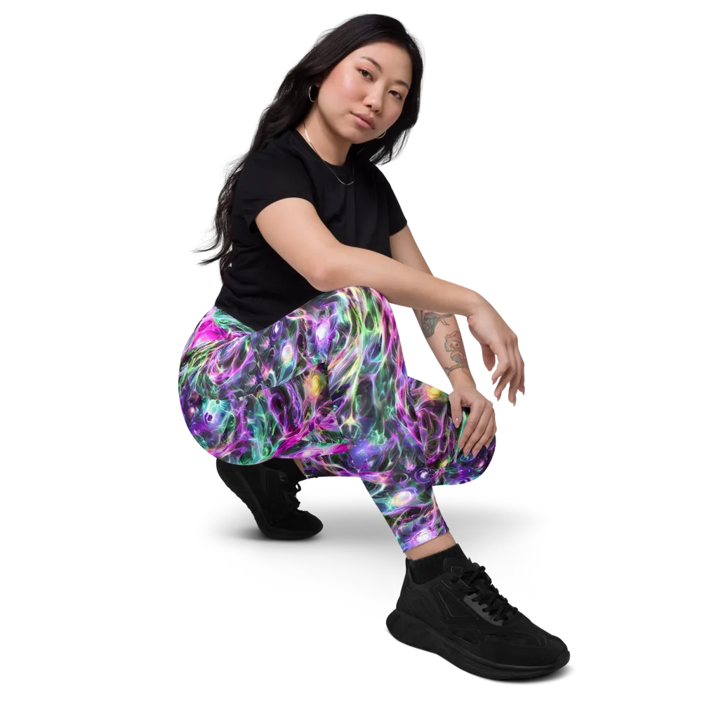 Amethyst Storm on Leggings with Pockets — Right Front