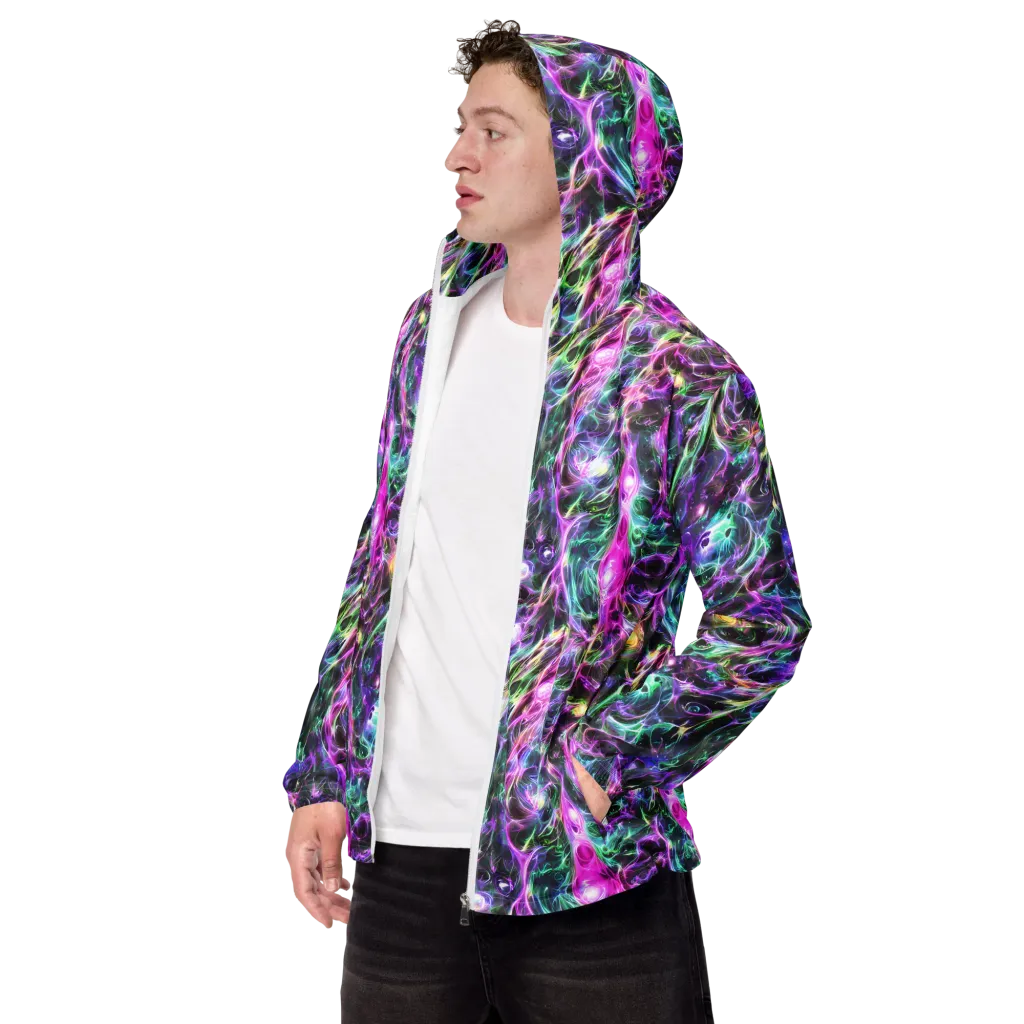 Amethyst Storm on Men's Windbreaker — Left Front
