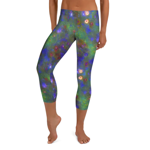 Mystic Reef on a Capri Leggings