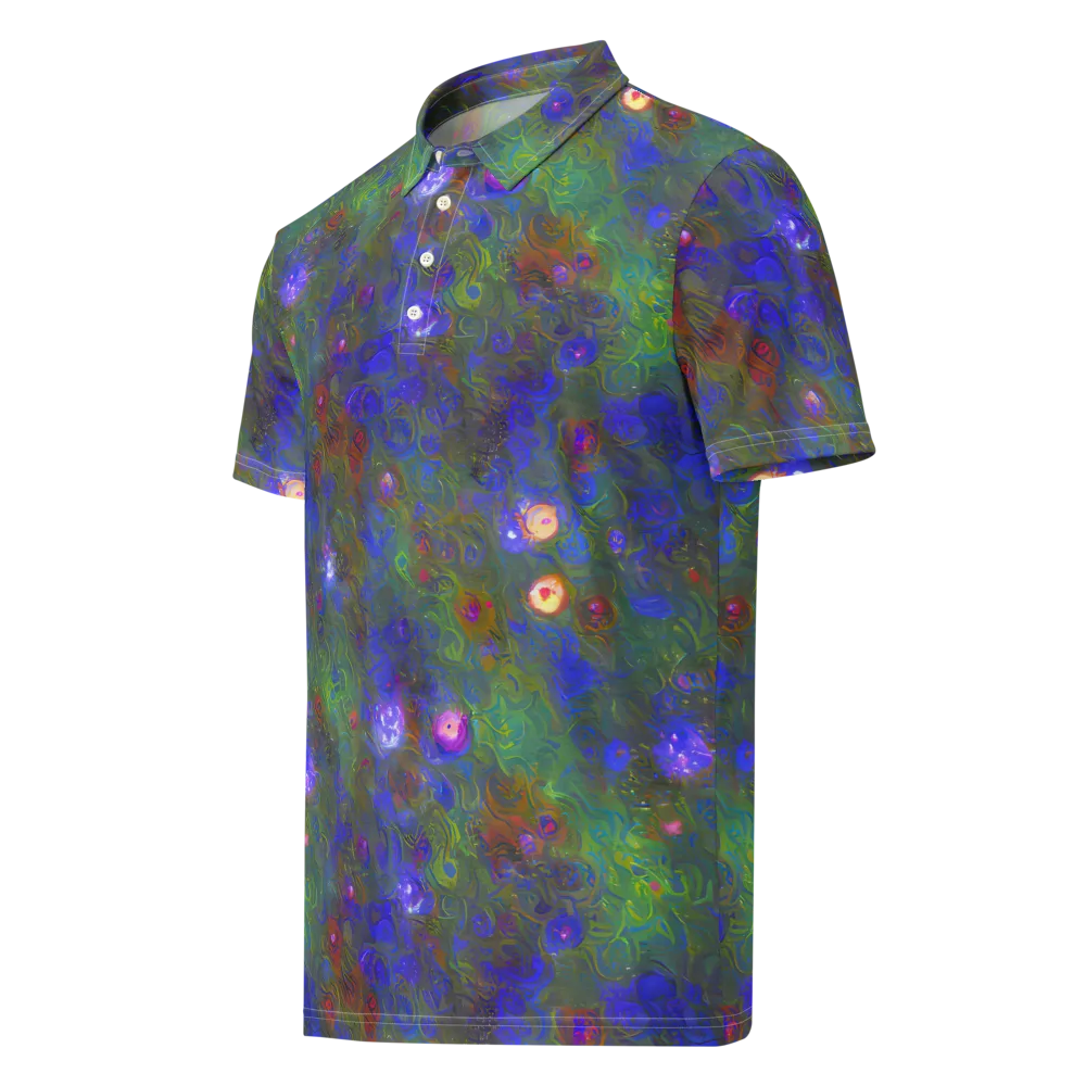 Mystic Reef on Men's Slim Fit Polo Shirt — Left Front
