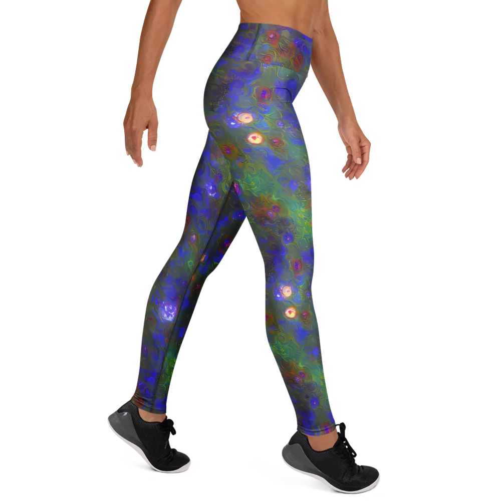 Mystic Reef on Yoga Leggings — Right