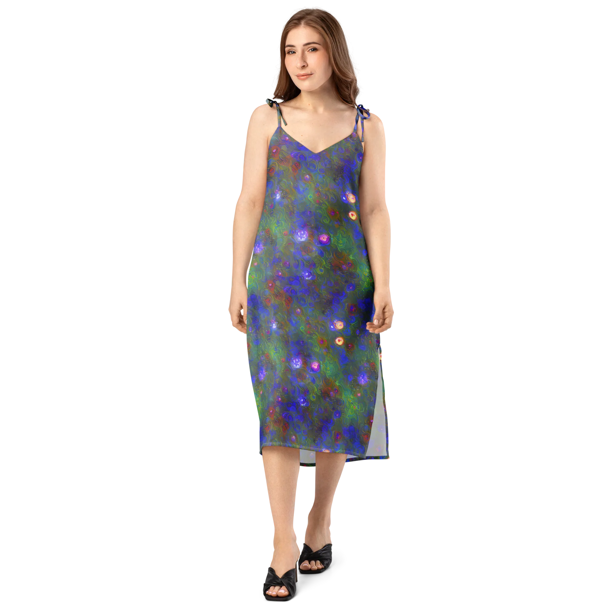 Mystic Reef on Slip Dress — Front