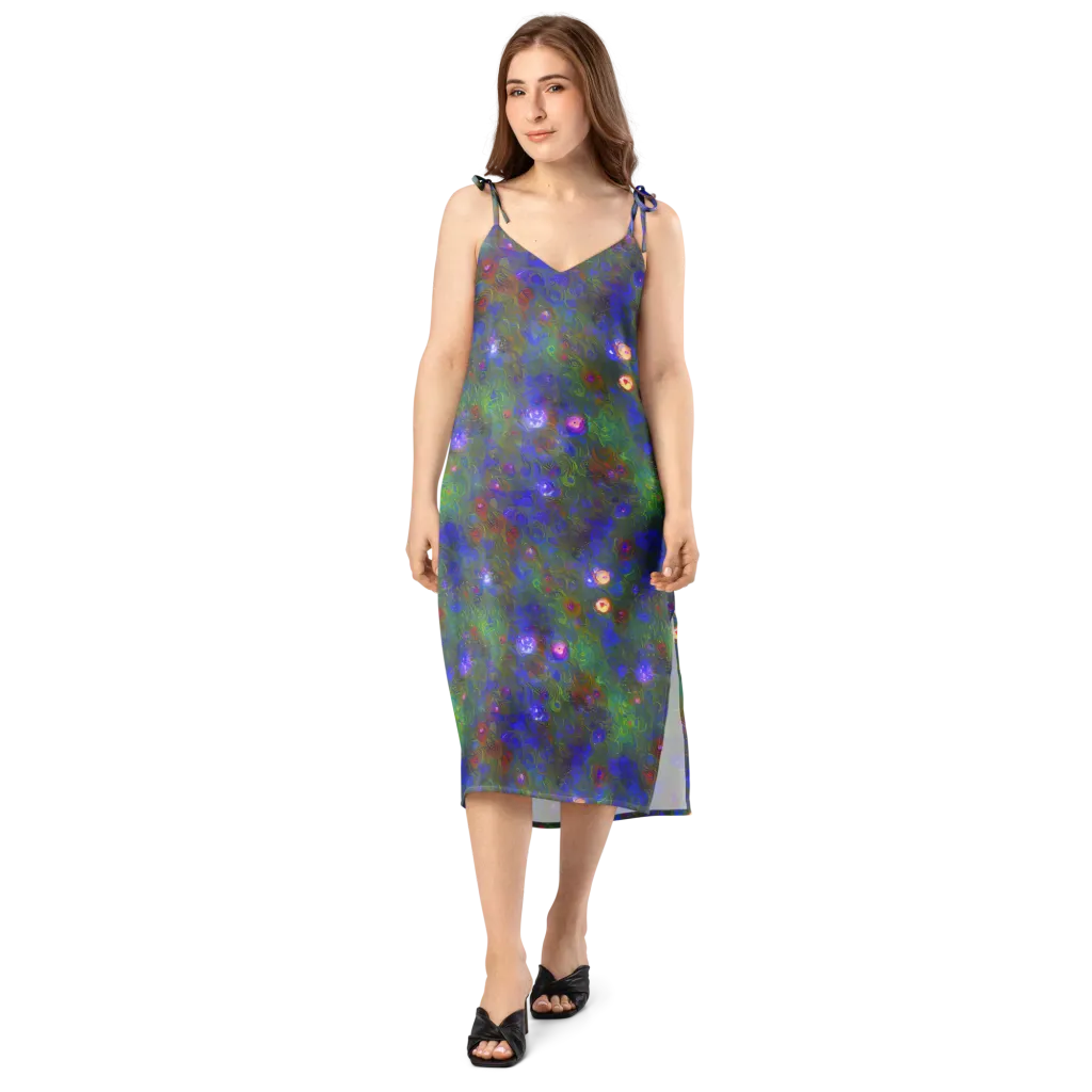 Mystic Reef on Slip Dress — Front