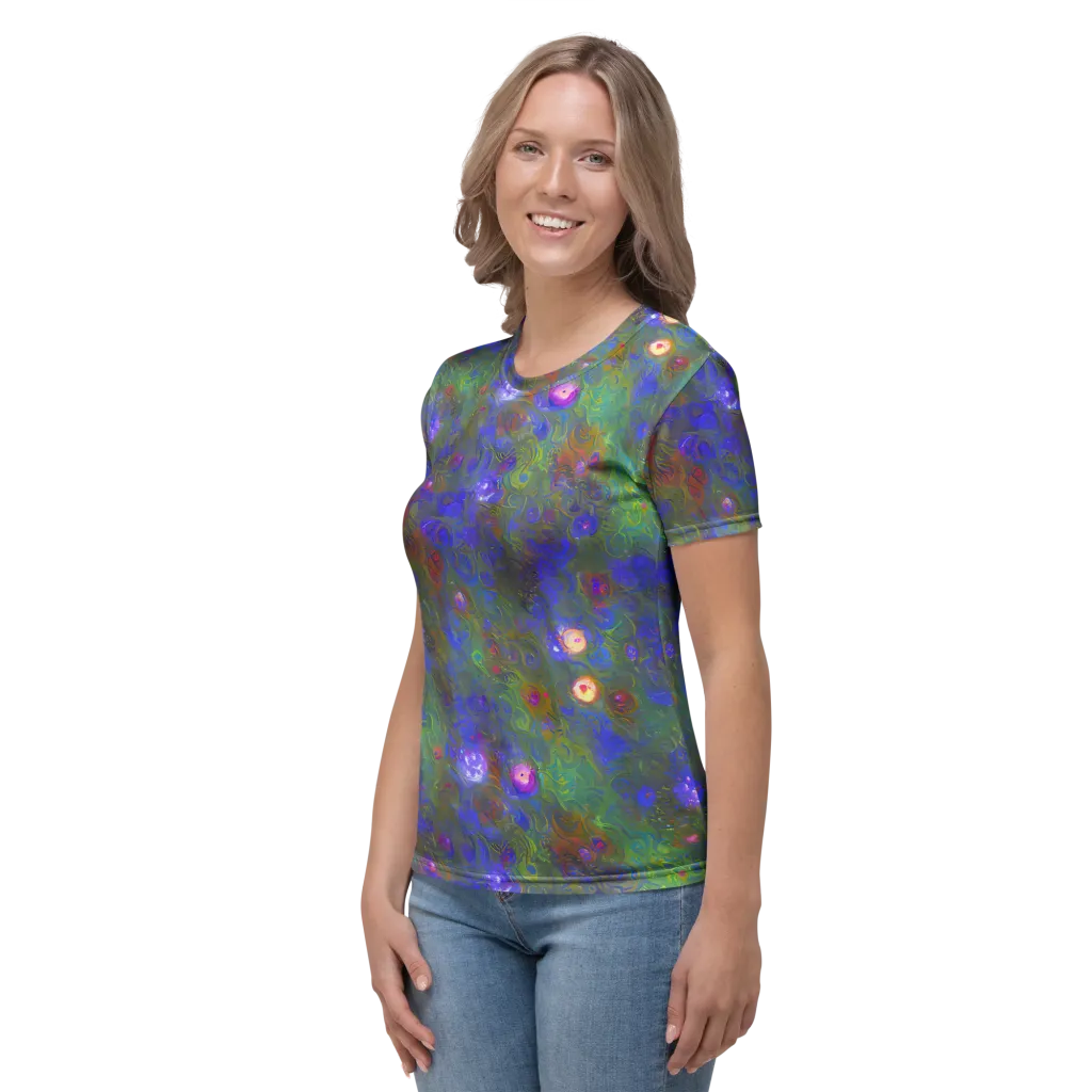 Mystic Reef on Women's Crew Neck T-Shirt — Left