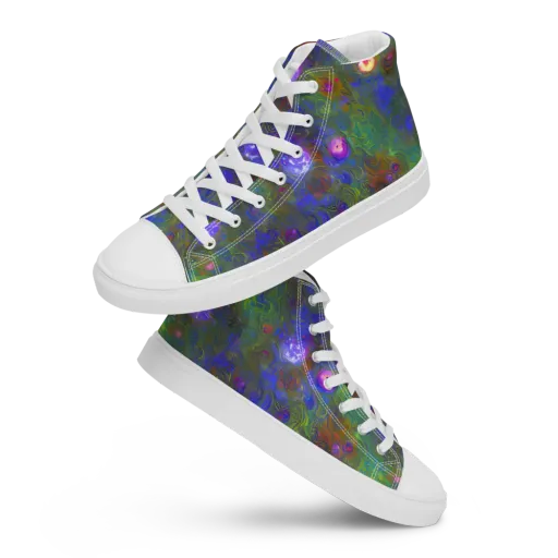 Mystic Reef on a Women's High Top Canvas Shoes
