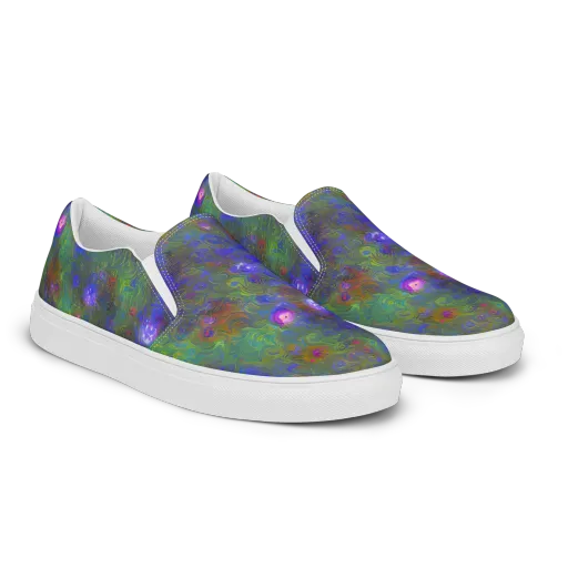 Mystic Reef on a Men's Slip-On Canvas Shoes