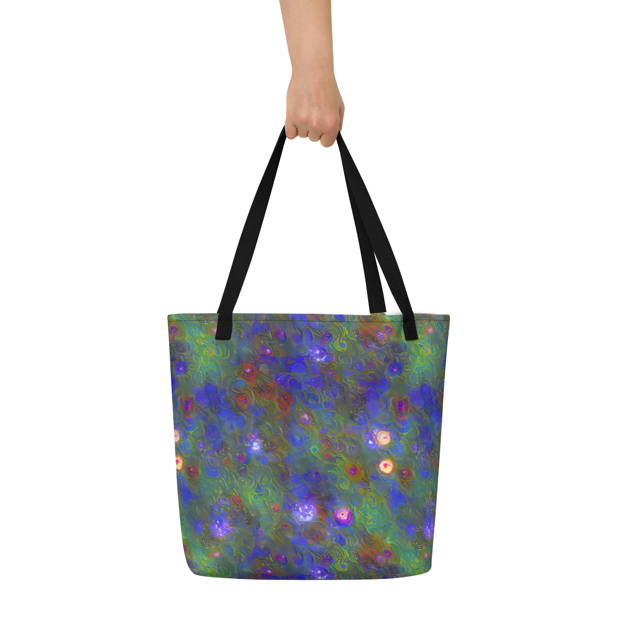 Mystic Reef on Large Tote Bag W/ Pocket — Front