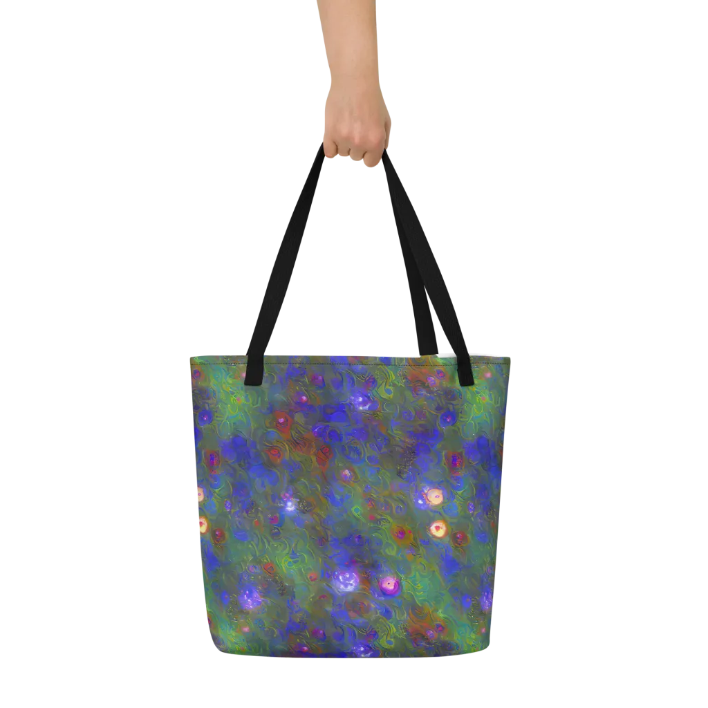 Mystic Reef on Large Tote Bag W/ Pocket — Front