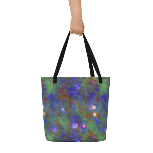 Mystic Reef on a Large Tote Bag W/ Pocket