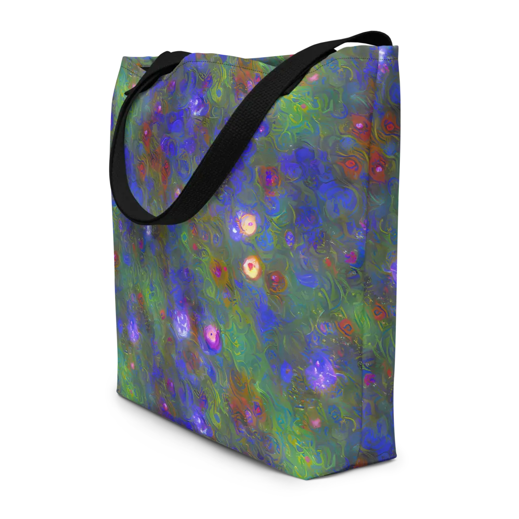 Mystic Reef on Large Tote Bag W/ Pocket — Front