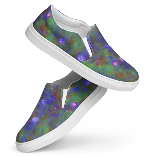 Mystic Reef on a Women's Slip-On Canvas Shoes