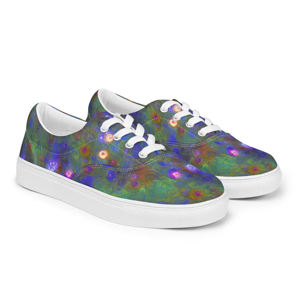 Mystic Reef on Men's Lace-Up Canvas Shoes — Right Front