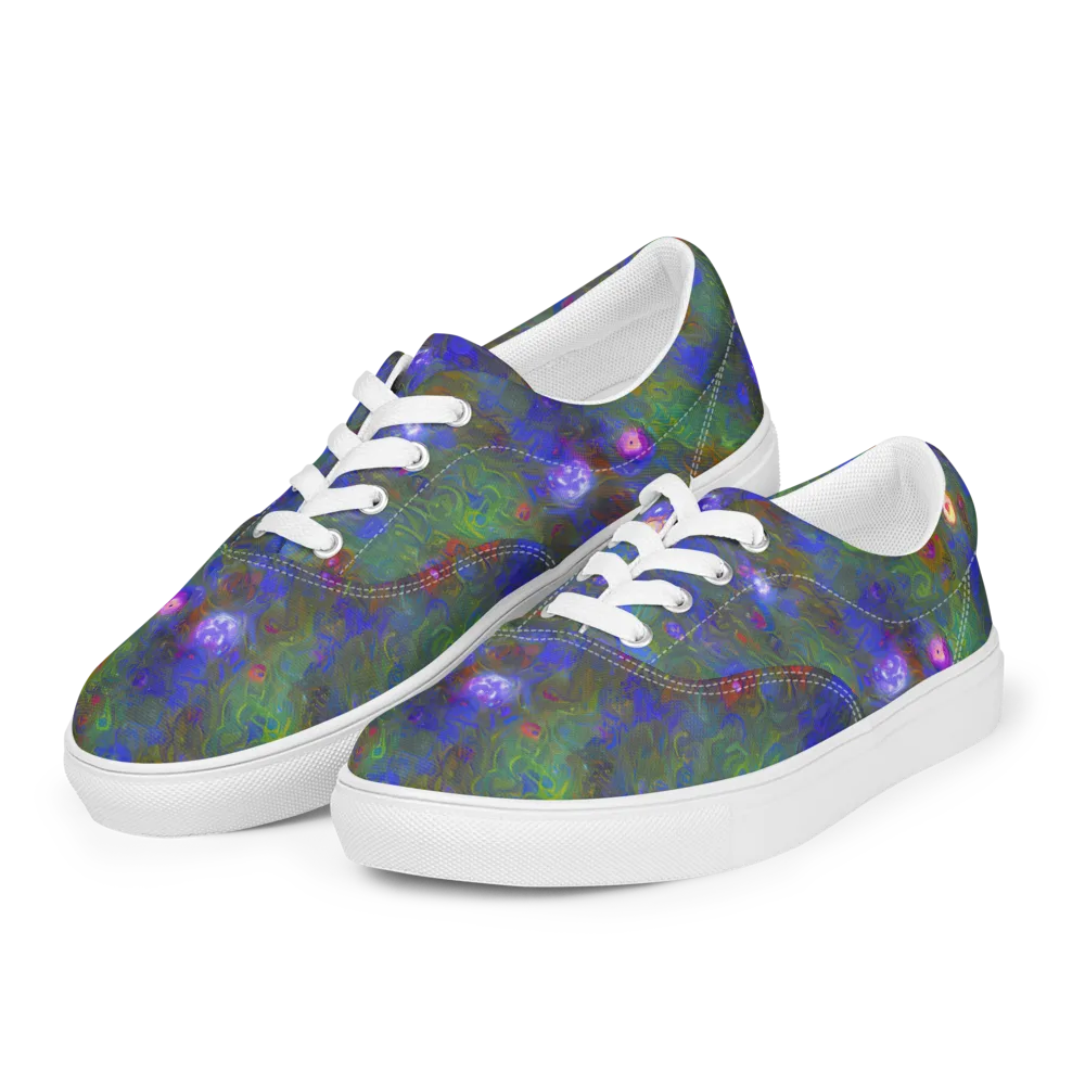 Mystic Reef on Men's Lace-Up Canvas Shoes — Left Front