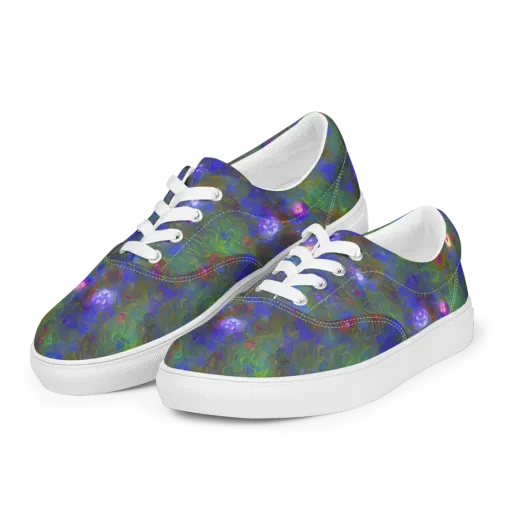 Mystic Reef on a Men's Lace-Up Canvas Shoes