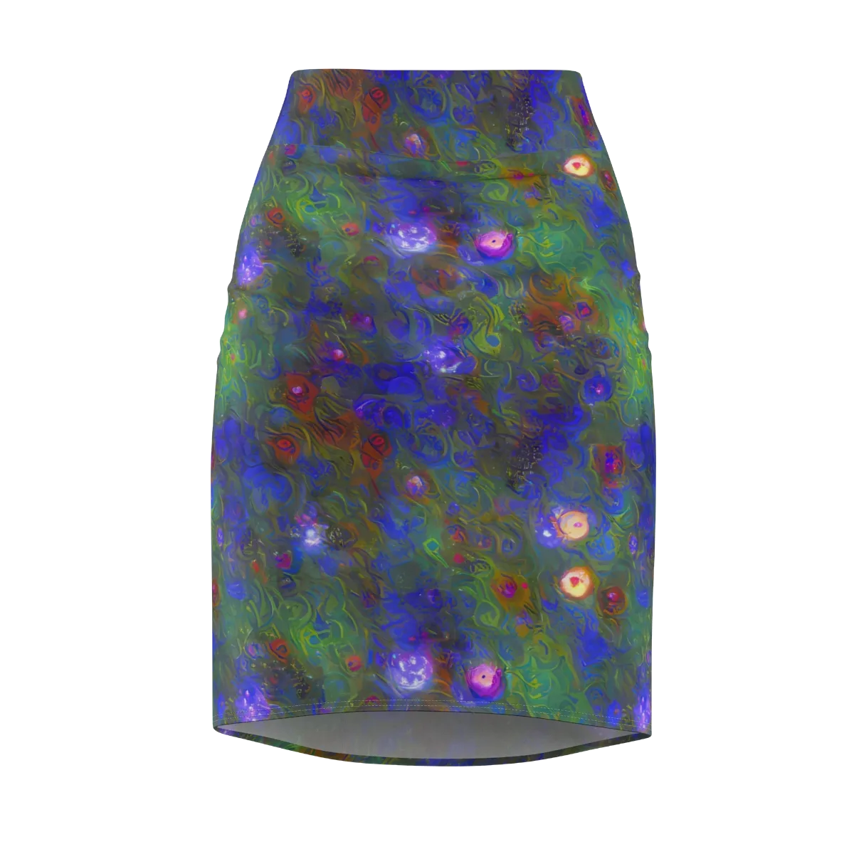 Mystic Reef on Pencil Skirt — Front