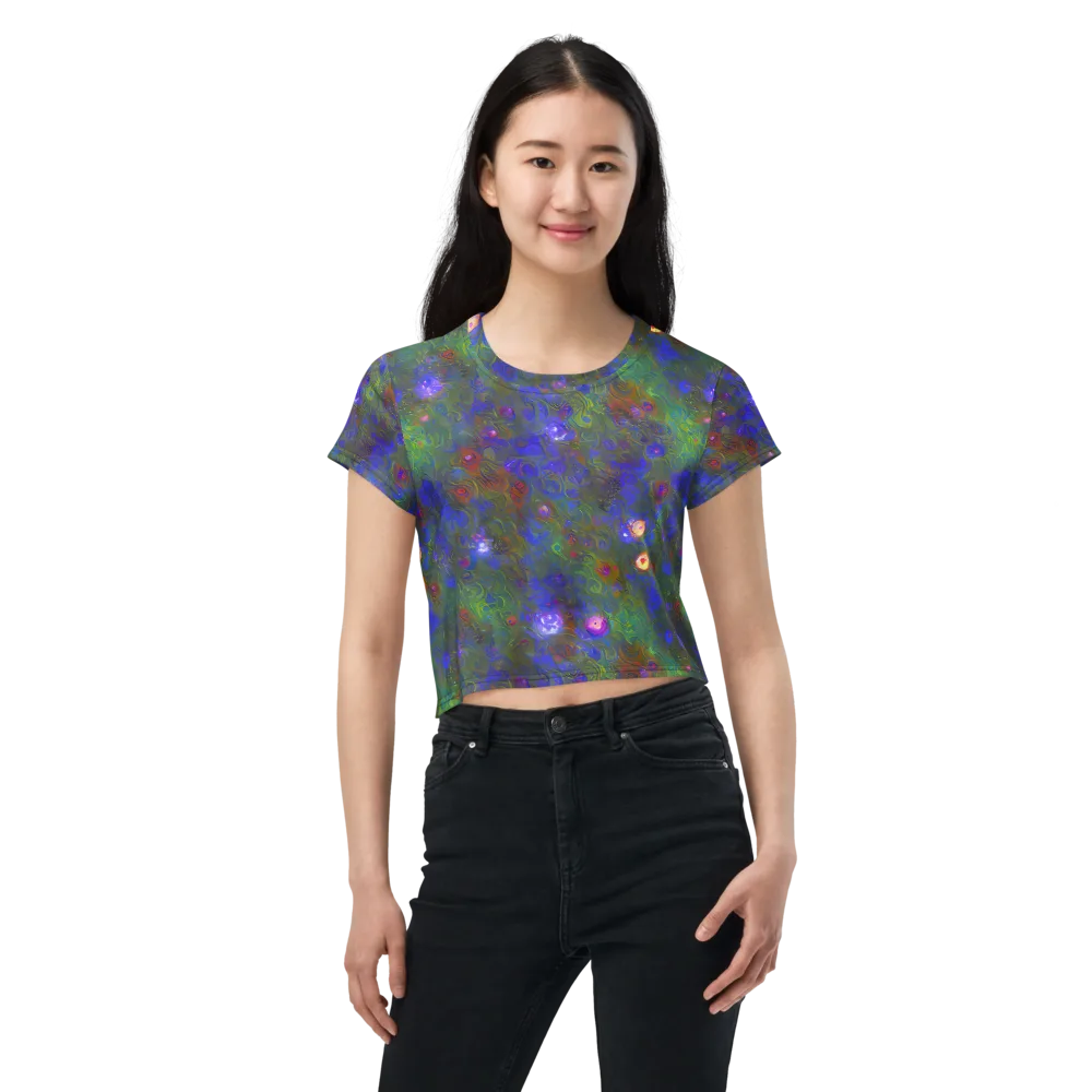 Mystic Reef on Crop Tee — Front