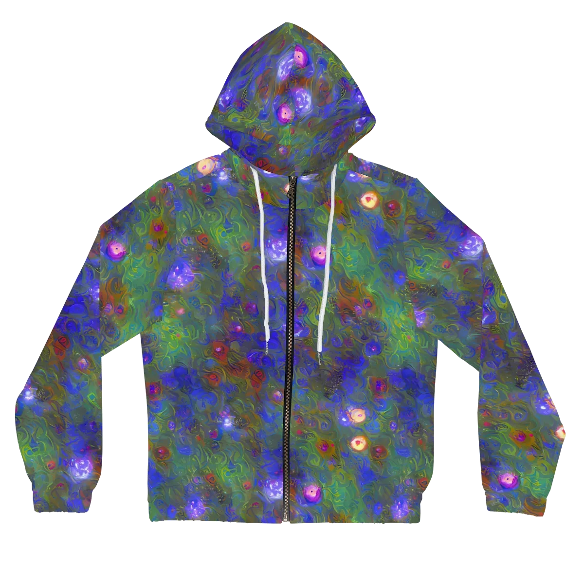 Mystic Reef on Women's Full-Zip Hoodie — Front