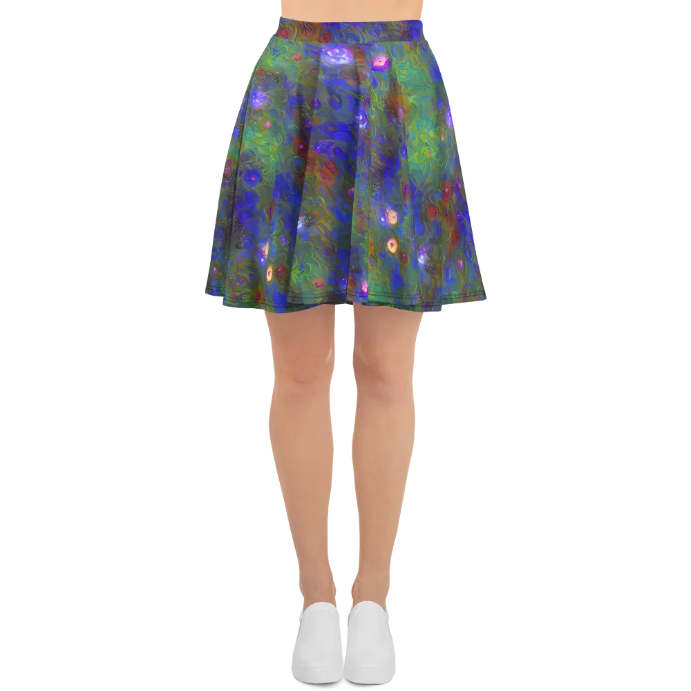 Mystic Reef on Skater Skirt — Front